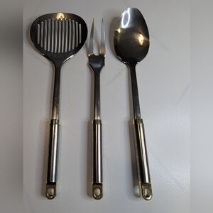 Vintage INOX Rostfrei Solingen Germany Stainless Steel Kitchen Utensils Set Of 3